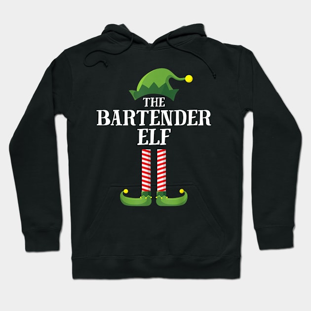 Bartender Elf Matching Family Group Christmas Party Hoodie by luxembourgertreatable